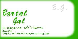 bartal gal business card